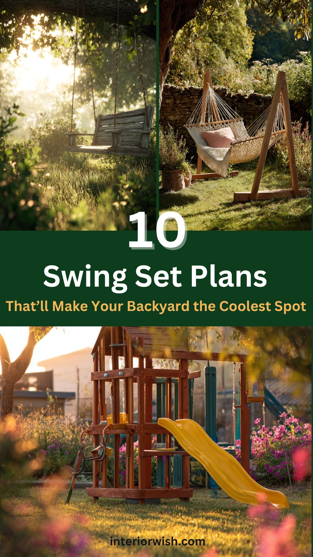 10 Swing Set Plans That’ll Make Your Backyard the Coolest Spot
