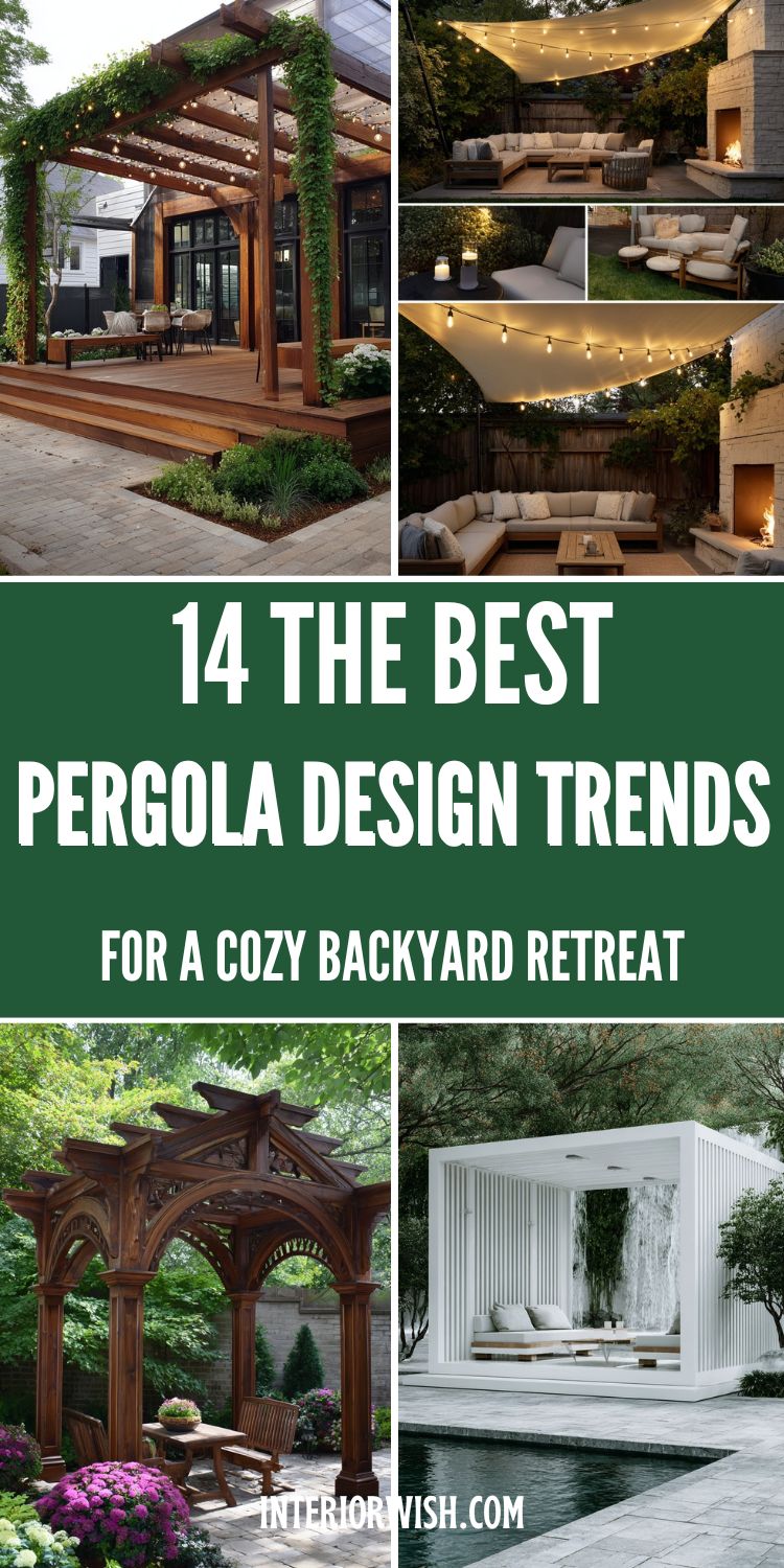 14 The Best Pergola Design Trends for a Cozy Backyard Retreat