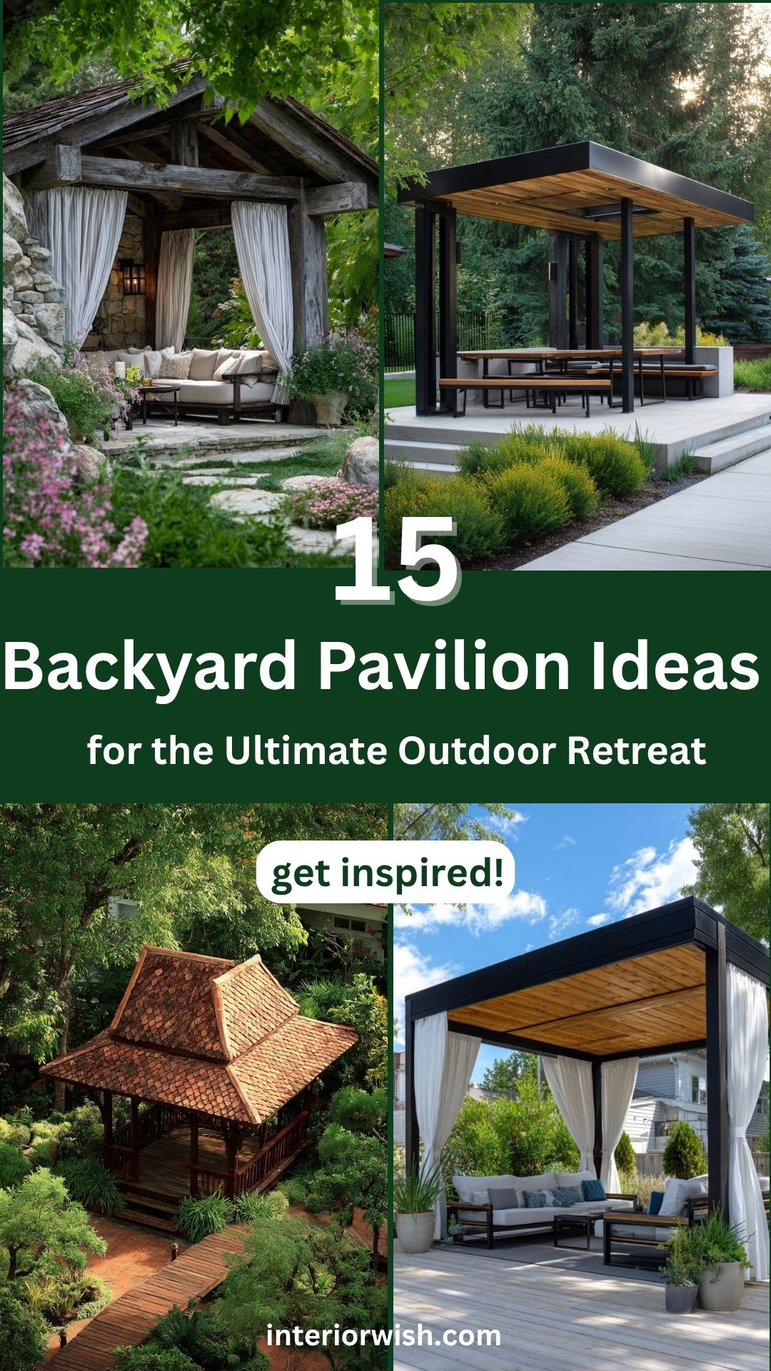 15 Backyard Pavilion Ideas for the Ultimate Outdoor Retreat
