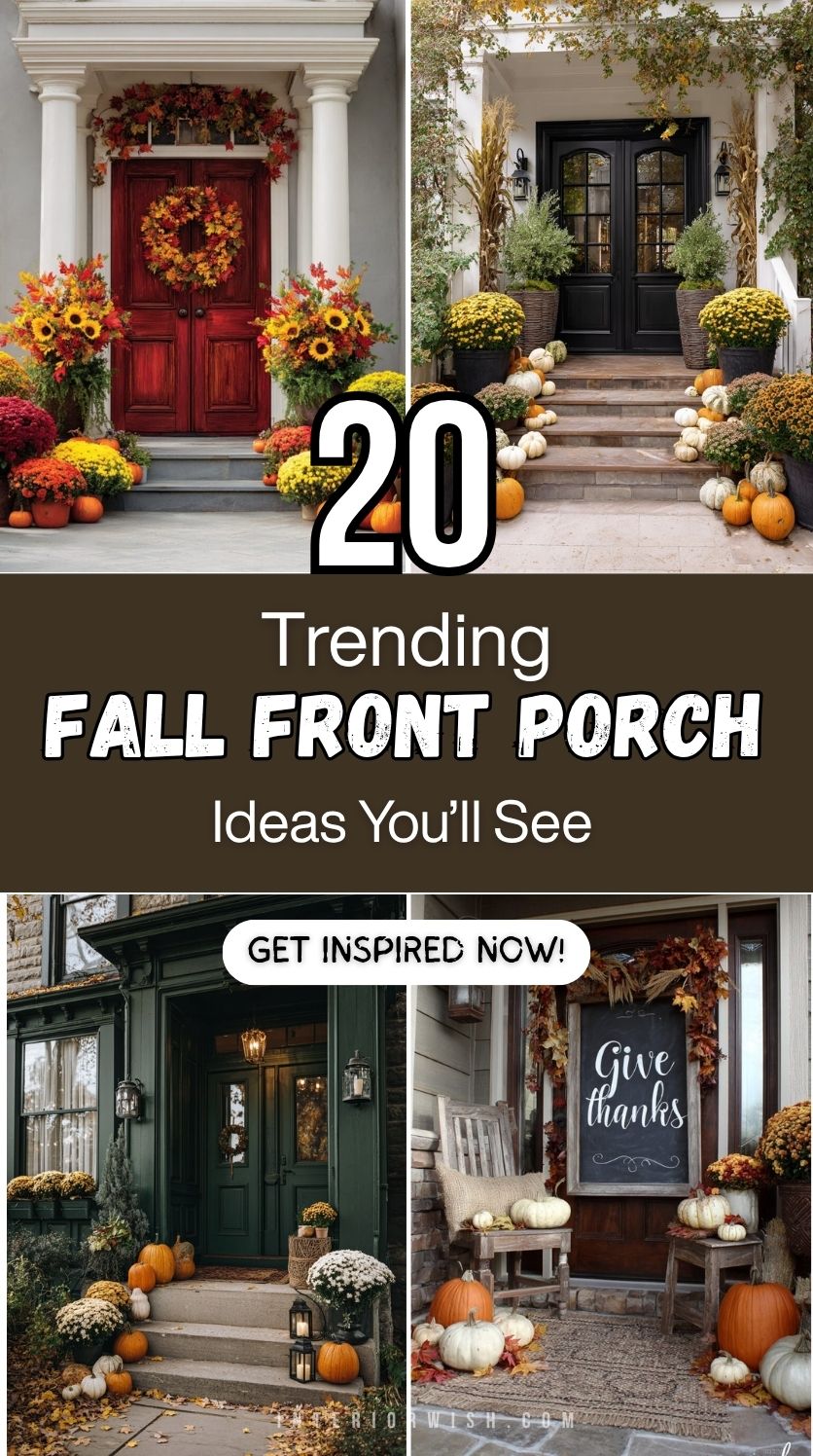 20 Fall Front Porch Ideas You’ll See Trending
