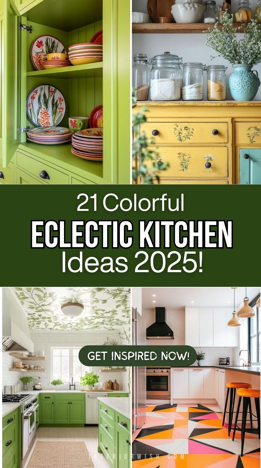 21 Colorful Eclectic Kitchen Ideas,
