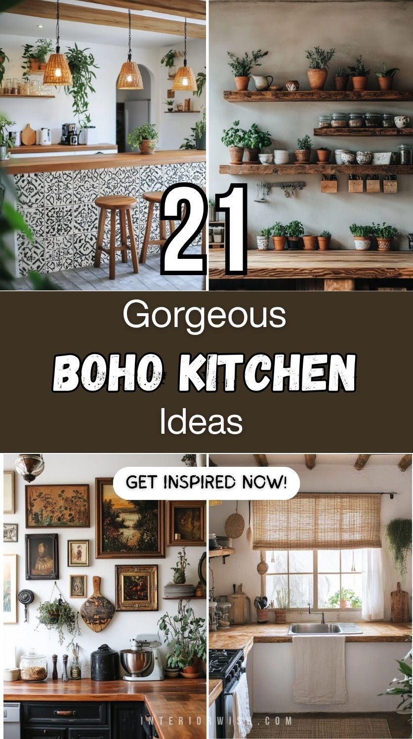 21 Gorgeous Boho Kitchen Ideas