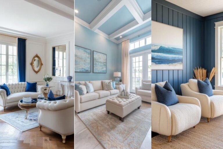 25 Unique and creative Blue and Cream Living Room Ideas