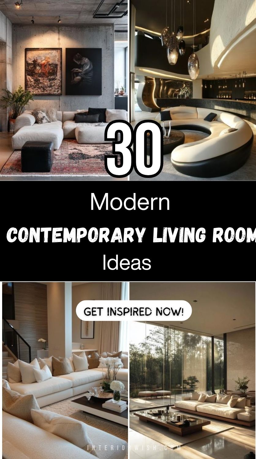 30 Modern Contemporary Living Room Ideas
