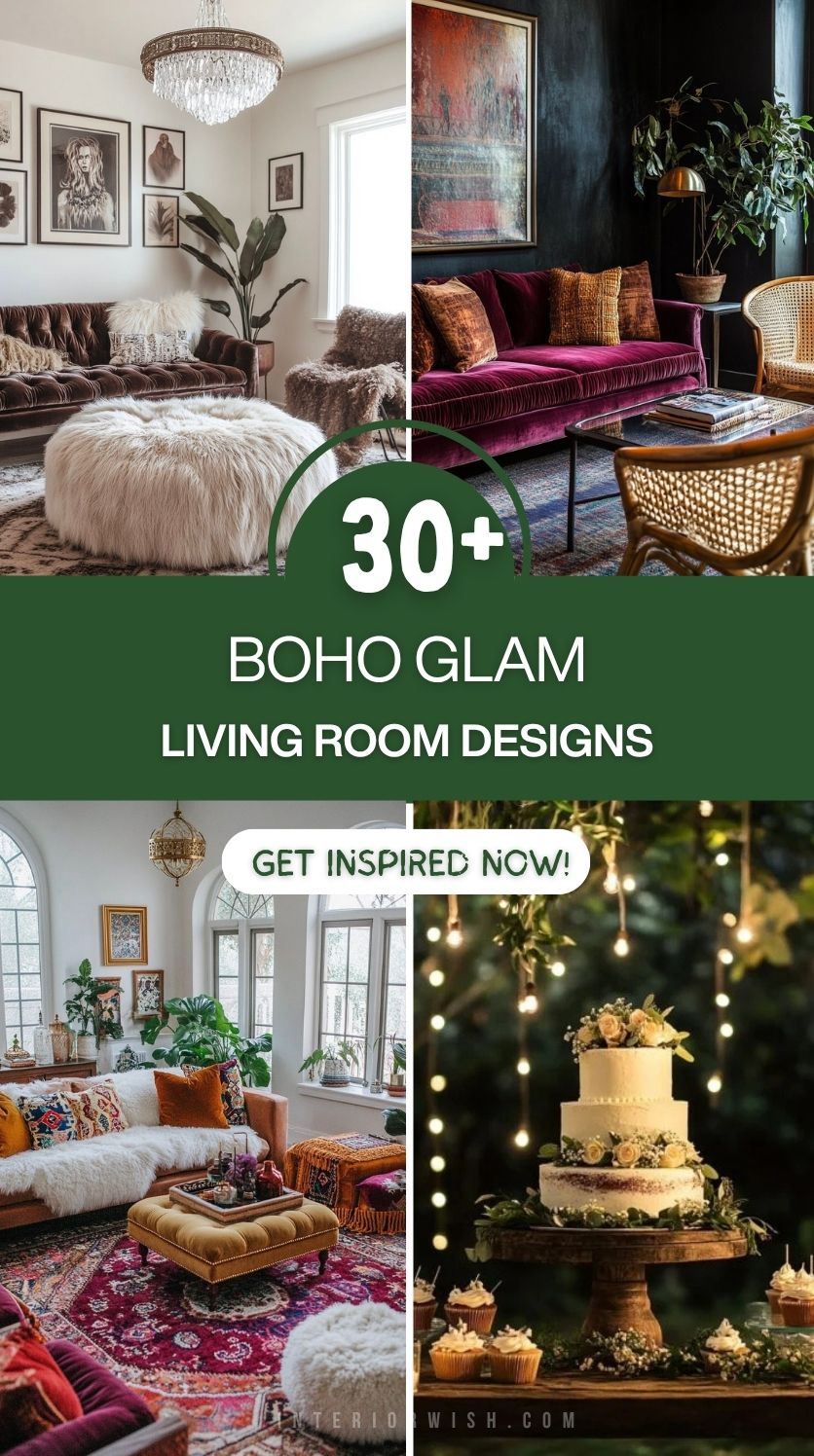 Boho Glam Living Room Designs