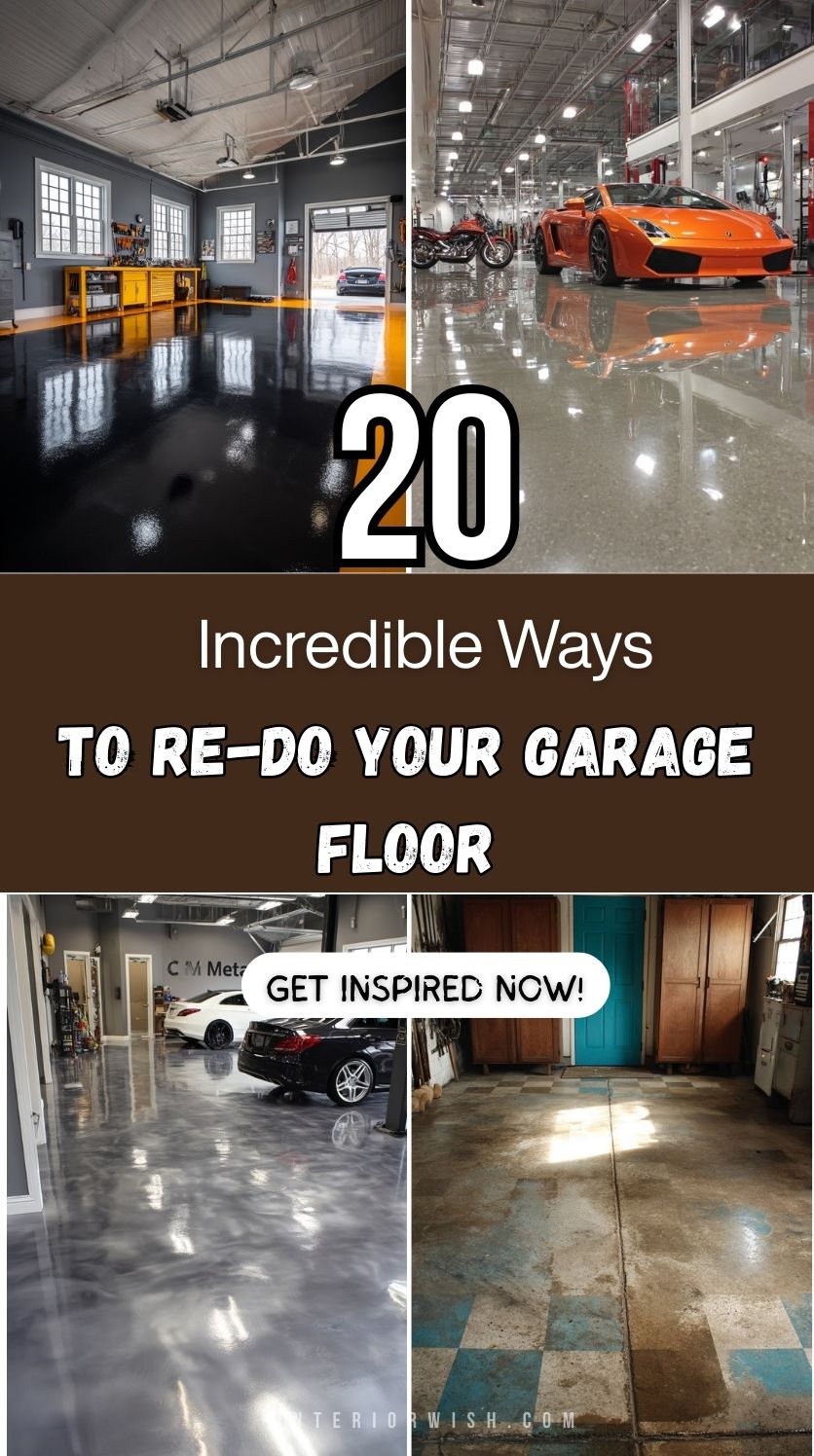 20 Incredible Ways To Re-Do Your Garage Floor
