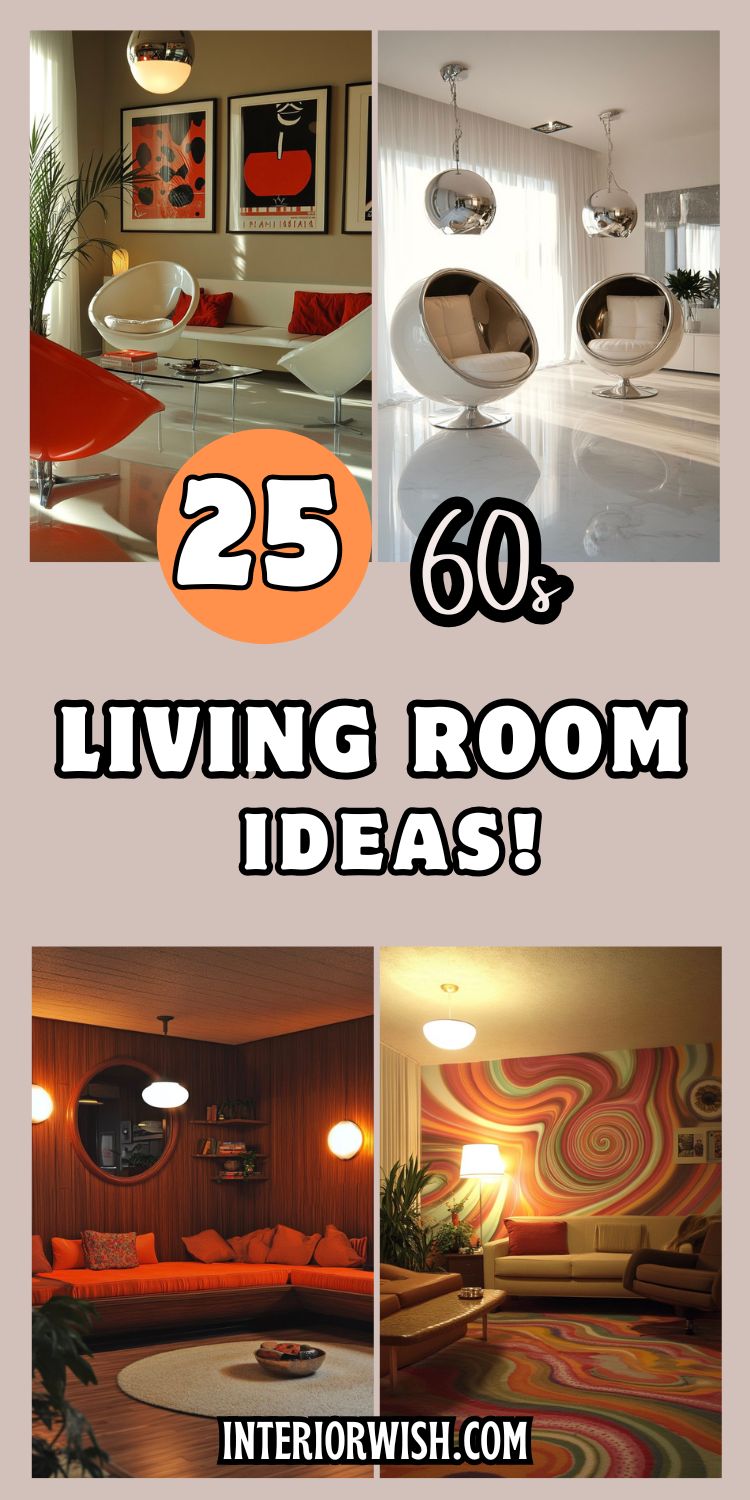 25 60s Living Room Ideas 2025!
